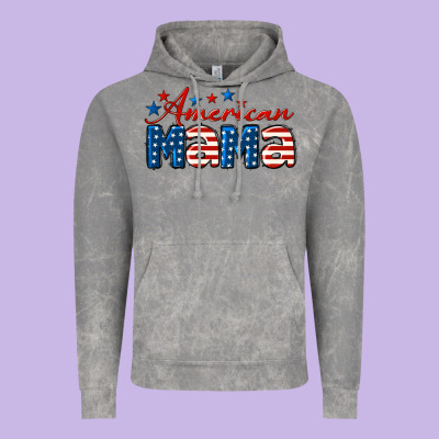 American Mama Mother's Day Vintage Hoodie Designed By Lillyallendesigns