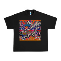 Black african ankara zebra seamless pattern Urban Heavy Tee - BundleAndBundleShop