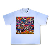 Grape Ice african ankara zebra seamless pattern Urban Heavy Tee - BundleAndBundleShop