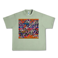 Oil Green african ankara zebra seamless pattern Urban Heavy Tee - BundleAndBundleShop