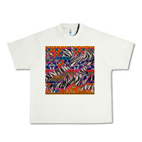 Pistachio african ankara zebra seamless pattern Urban Heavy Tee - BundleAndBundleShop
