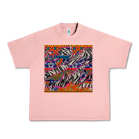 Salmon african ankara zebra seamless pattern Urban Heavy Tee - BundleAndBundleShop
