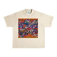 Sandshell african ankara zebra seamless pattern Urban Heavy Tee - BundleAndBundleShop