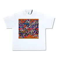 White african ankara zebra seamless pattern Urban Heavy Tee - BundleAndBundleShop
