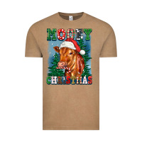 Vintage Coffee mooey christmas heifer Vintage Tee - FaDigitalArtStudio
