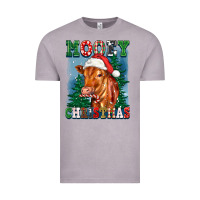 Vintage Zinc mooey christmas heifer Vintage Tee - FaDigitalArtStudio