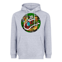 Heather Grey Cowboy Christmas Heavyweight Hoodie - RanaPortraitStore