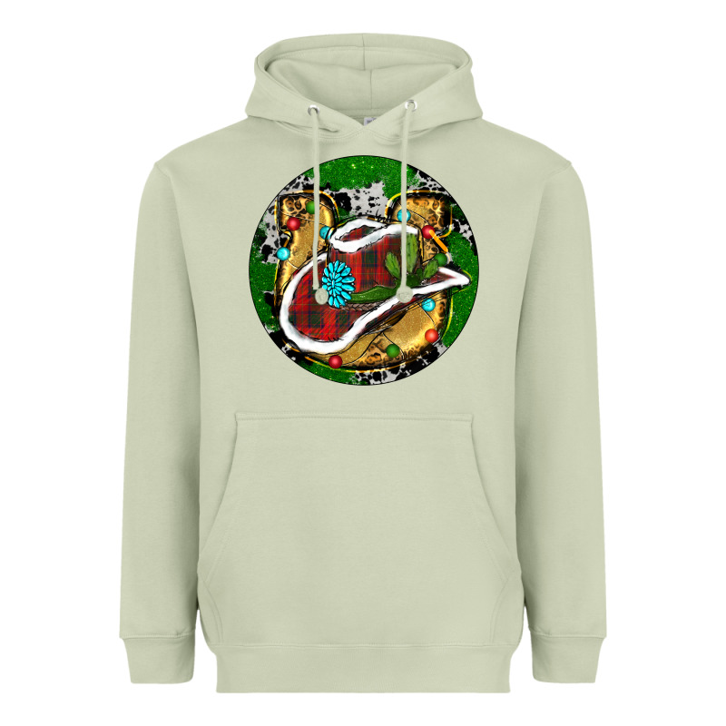 Cowboy Christmas Heavyweight Hoodie by RanaPortraitStore | Teevron