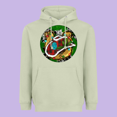 Cowboy Christmas Heavyweight Hoodie Designed By Ranaportraitstore