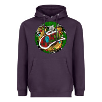 Plum Cowboy Christmas Heavyweight Hoodie - RanaPortraitStore