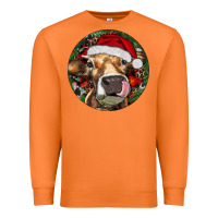 Carrot Hereford Cow Christmas Premium Sweatshirt - RanaPortraitStore