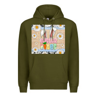 Army Green easter vibes tumbler Premium Hoodie - Artiststas