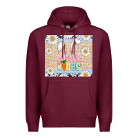 Burgundy easter vibes tumbler Premium Hoodie - Artiststas