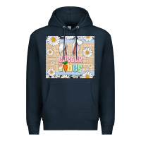 Navy easter vibes tumbler Premium Hoodie - Artiststas