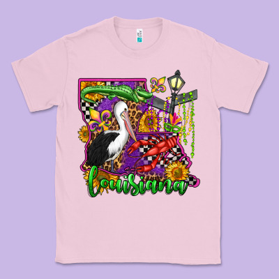 Louisiana Classic Tee Designed By Oliviacreatesart