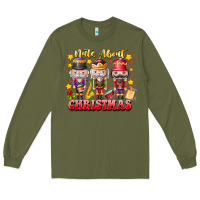 Army Green Nuts About Christmas Long Sleeve Tee - CowhideDigitalArt