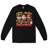 Black Nuts About Christmas Long Sleeve Tee - CowhideDigitalArt