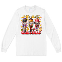 White Nuts About Christmas Long Sleeve Tee - CowhideDigitalArt