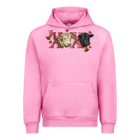 Fuchsia Pink xoxo charolais and black angus Urban Hoodie - RanaPortraitStore