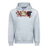 Heather Grey xoxo charolais and black angus Urban Hoodie - RanaPortraitStore