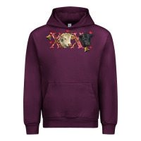 Mauve Wine xoxo charolais and black angus Urban Hoodie - RanaPortraitStore