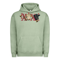 Pigment Oil Green xoxo charolais and black angus Urban Hoodie - RanaPortraitStore