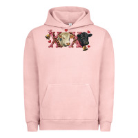 Pigment Salmon xoxo charolais and black angus Urban Hoodie - RanaPortraitStore