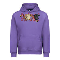 Tulip xoxo charolais and black angus Urban Hoodie - RanaPortraitStore