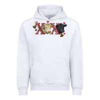 White xoxo charolais and black angus Urban Hoodie - RanaPortraitStore