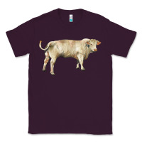 Plum charolais bull Classic Tee - RanaPortraitStore