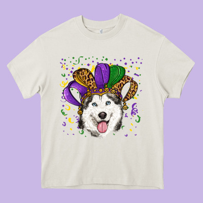 Mardi Gras Hat Husky Heavy Core Tee Designed By Ranaportraitstore