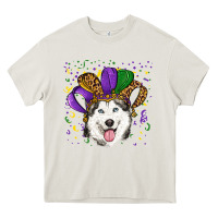 Cream mardi gras hat husky Heavy Core Tee - RanaPortraitStore