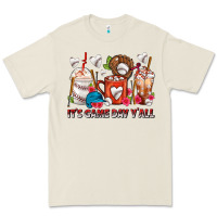 Bone It's Game Day Y'all Baseball Coffee Cups Premium Tee - FaDigitalArtStudio