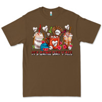 Cacao It's Game Day Y'all Baseball Coffee Cups Premium Tee - FaDigitalArtStudio