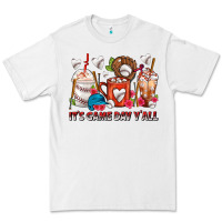 White It's Game Day Y'all Baseball Coffee Cups Premium Tee - FaDigitalArtStudio