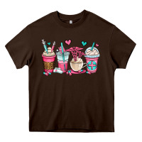 Chocolate Brown nurse coffee cups Heavy Core Tee - OliviaCreatesArt
