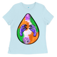 Halloween Hands Teardrop Ladies Tee | Teevron