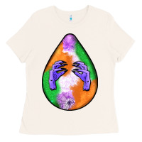 Bone halloween hands teardrop Ladies Tee - BundleAndBundleShop