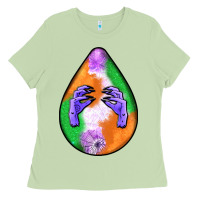 Matcha halloween hands teardrop Ladies Tee - BundleAndBundleShop