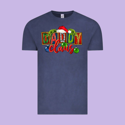 Christmas Daddy Claus Vintage Tee Designed By Fadigitalartstudio