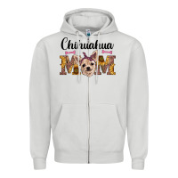 Dove Grey western chihuahua mom Zipper Hoodie - RanaPortraitStore