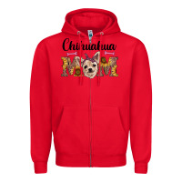 Red western chihuahua mom Zipper Hoodie - RanaPortraitStore