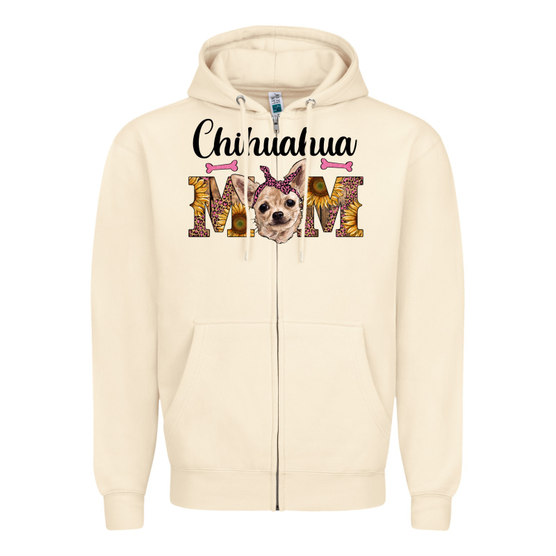 Western Chihuahua Mom Zipper Hoodie by RanaPortraitStore | Teevron
