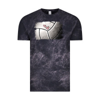 Cloud Black Volleyball Brushstroke Vintage Tee - RanaPortraitStore