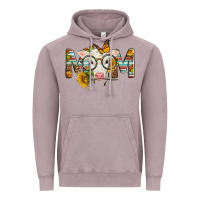 Vintage Zinc Western Baby Calf Mom With Sunflower Mother's Day Vintage Hoodie - LillyAllenDesigns