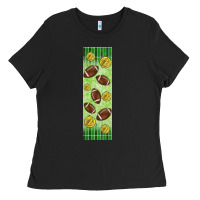 Black american football with lightning bolt  pen wrap Ladies Tee - BundleAndBundleShop