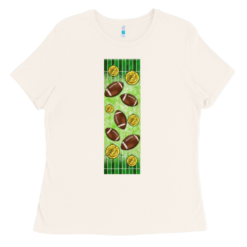 American Football With Lightning Bolt  Pen Wrap Ladies Tee by BundleAndBundleShop | Teevron
