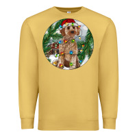 Antique Gold Cockapoo Christmas Premium Sweatshirt - RanaPortraitStore