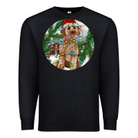 Black Cockapoo Christmas Premium Sweatshirt - RanaPortraitStore