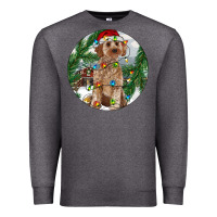 Charcoal Heather Cockapoo Christmas Premium Sweatshirt - RanaPortraitStore